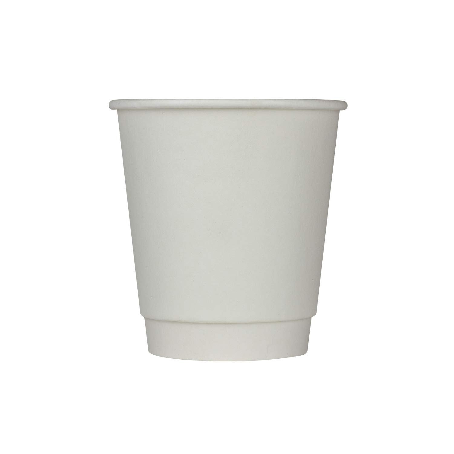 500-PACK OF Cup Paper Karat 10oz Wrapped Insulated Paper Hot Cups - White (90mm) - 500 ct