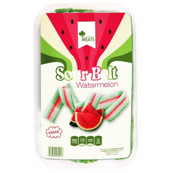24-PACK OF CANDY SOUR BELT WATERMELON, Culinary Home