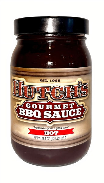 12-PACK OF Sauce BBQ Gourmet HOT, Hutch's