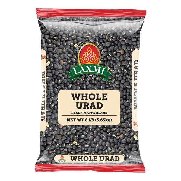 5-PACK OF Bean Lentil Laxmi Whole Urad 5x8lb Bag