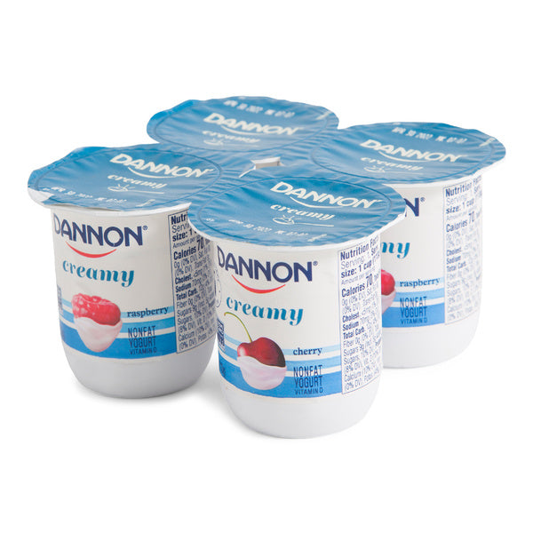 48-PACK OF YOGURT RASPBERRY CHERRY CREAMY