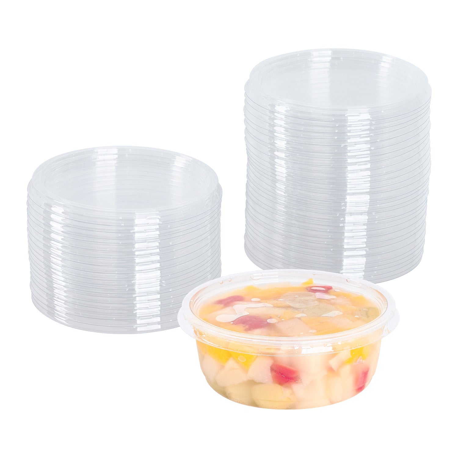 500-PACK OF Lid Togo Karat 500 ct 8-32 oz Deli Container Lids | PET | 117 mm
