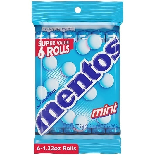 12-PACK OF Chewy Mint Candy Roll Mentos Candy, 12 - 7.92 Oz