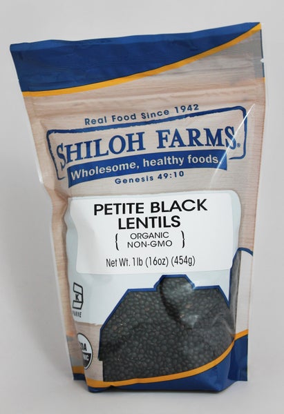 6-PACK OF Bean Black Lentils, Petite , Organic, 6X16 Oz