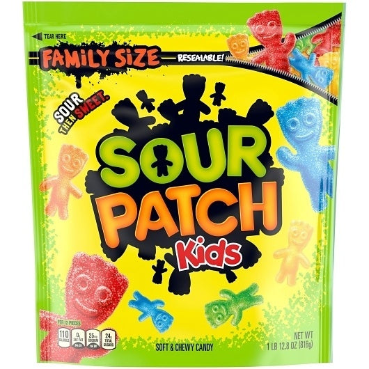 4-PACK OF Shrink Pack Bag Gummy Candy Sour Patch Kids Candy, 4 - 1.8 Lb