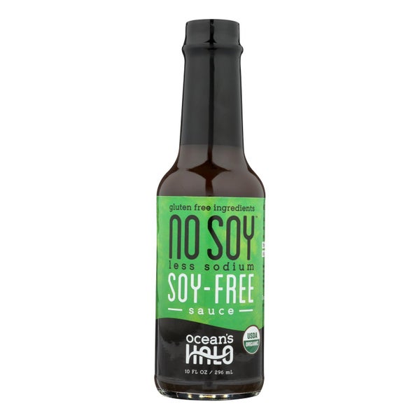 12-PACK OF Sauce Soy Free Low Salt Organic Ocean's Halo 10 fz