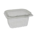304-PACK OF Container Food Pactiv Corp. EarthChoice 16 oz Clear Plastic Deli Containers with Tamper Evident Lids - 5.38 x 4.5 x 2.63 inches (304 Count)