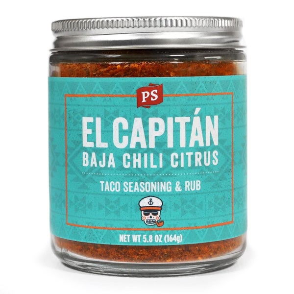 6-PACK OF Seasoning & Rub Baja Chili Citrus Taco El Capitan, PS Seasoning