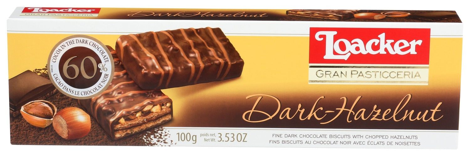12-PACK OF COOKIE CHOC DARK HAZELNUT
