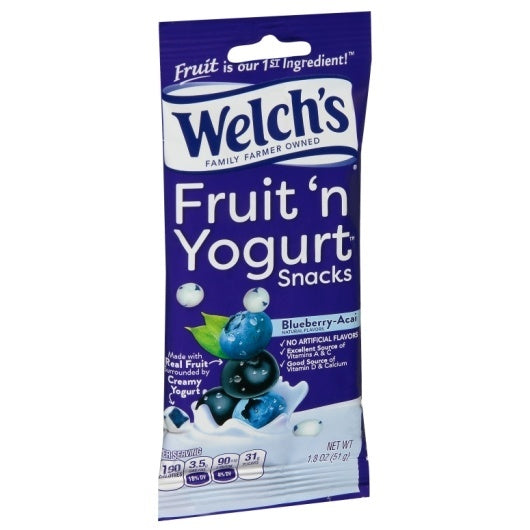 40-PACK OF Fruit & Yogurt Blueberry Acai Welch'S, 4 - 10 - 1.8 Oz