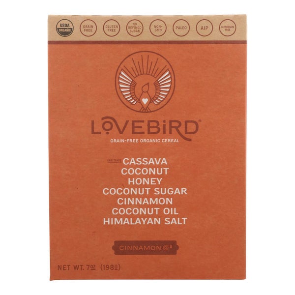 6-PACK OF Cereal Organic Cinnamon Grain Free Lovebird 7 oz