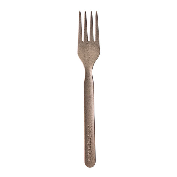 1000-PACK OF Cutlery wrap PLA Coffee Ground forks 7inch 1000