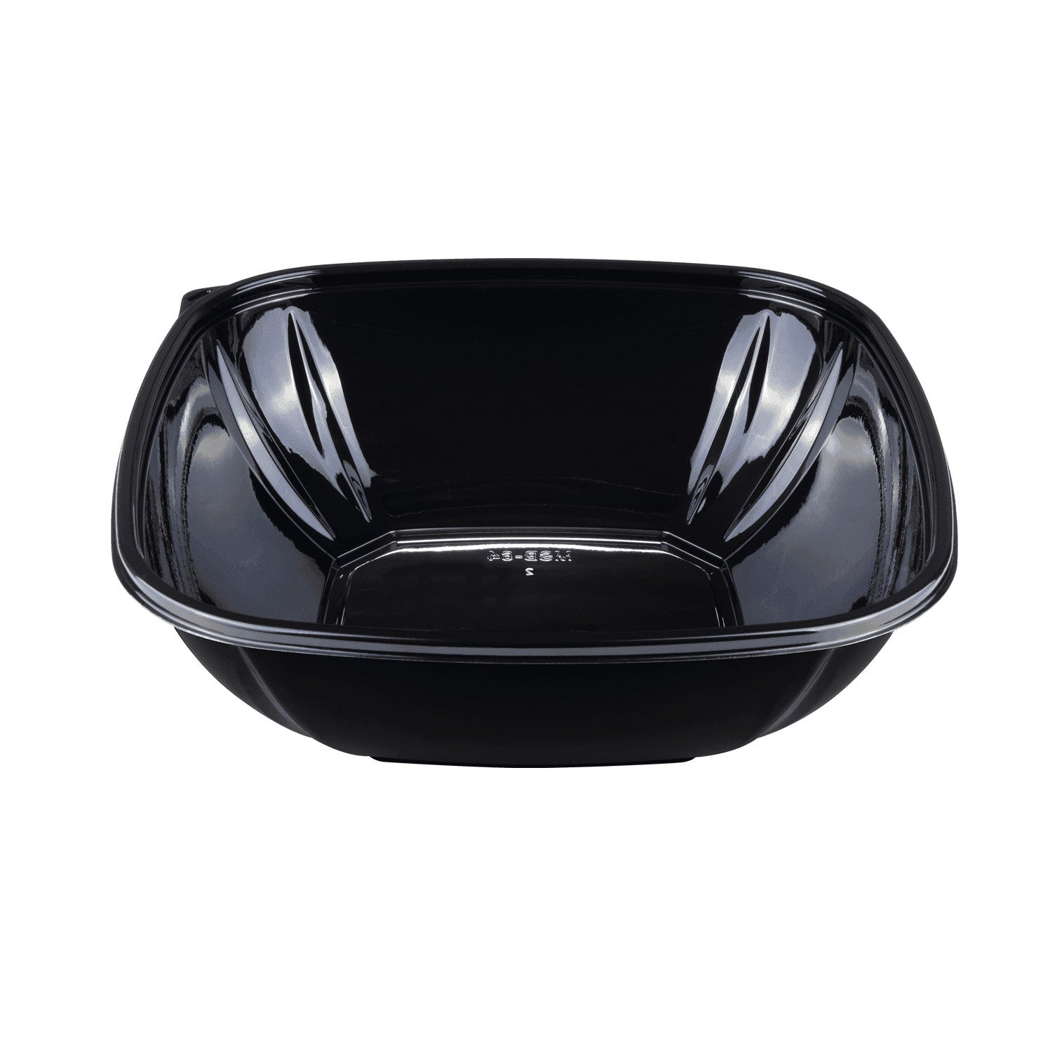 150-PACK OF Lid Togo Karat 150 ct 64 oz Square Disposable Salad Bowl Lids | PET | Black