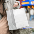 200-PACK OF Bag Shopping Karat 200 ct Huntington Paper Shopping Bag with Twisted Handles, White
