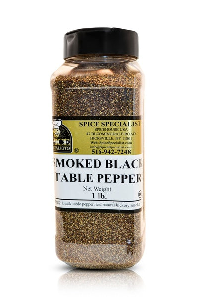 12-PACK OF Smoked Black Pepper ( Table-Grind ) - 12 Pack of 1 lb. Containers