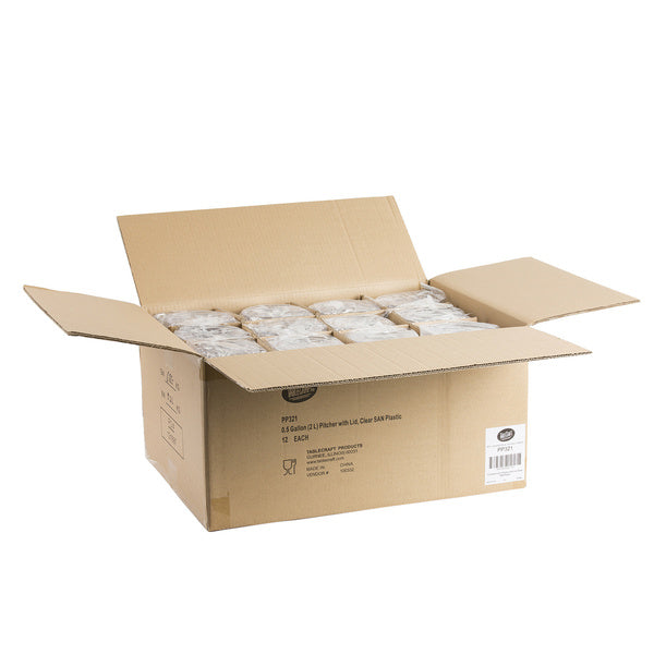 12 CT-PACK OF PITCHER PLAS W/LID 2QT