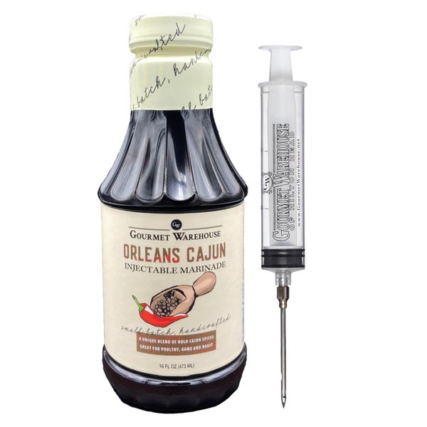 6-PACK OF Marinade Meat Injectable Orleans Cajun, Gourmet Warehouse