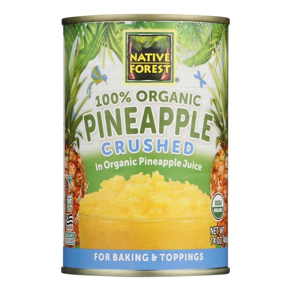 6-PACK OF Fruit Pineapple Crushed Native Forest 14 oz