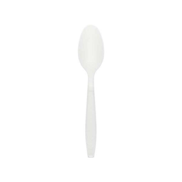 1000-PACK OF Teaspoon Weighted Karat Earth PLA Heavy Weight Compostable Tea Spoons, Natural - 1,000 pcs