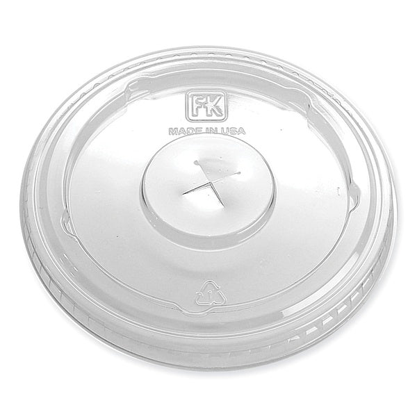 1000-PACK OF Lid Snap Eco-Friendly Fabri-Kal LS636FX X-Slot Cold Drink Lids for 12 to 20 oz Cups - Clear (1000 Count)