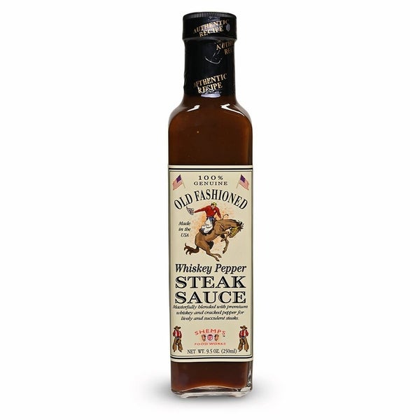 12-PACK OF Sauce Steak Whiskey Pepper Old Fashioned Shemp's, Food Imagineering