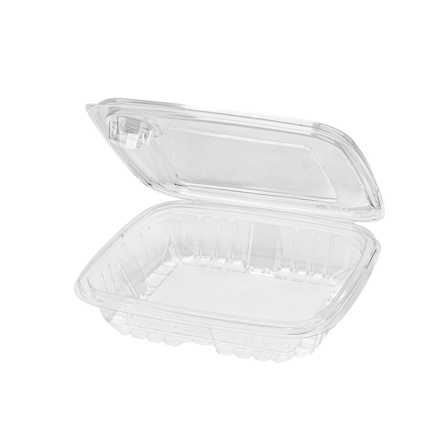 150-PACK OF Container Takeout Karat150 sets 36 oz PET Tamper Resistant Hinged Deli Containers w/Flat Lid, Rectangular