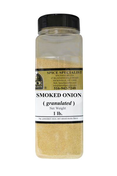 12-PACK OF Smoked Granulated Onion - 12 Pack of 1 lb. Containers