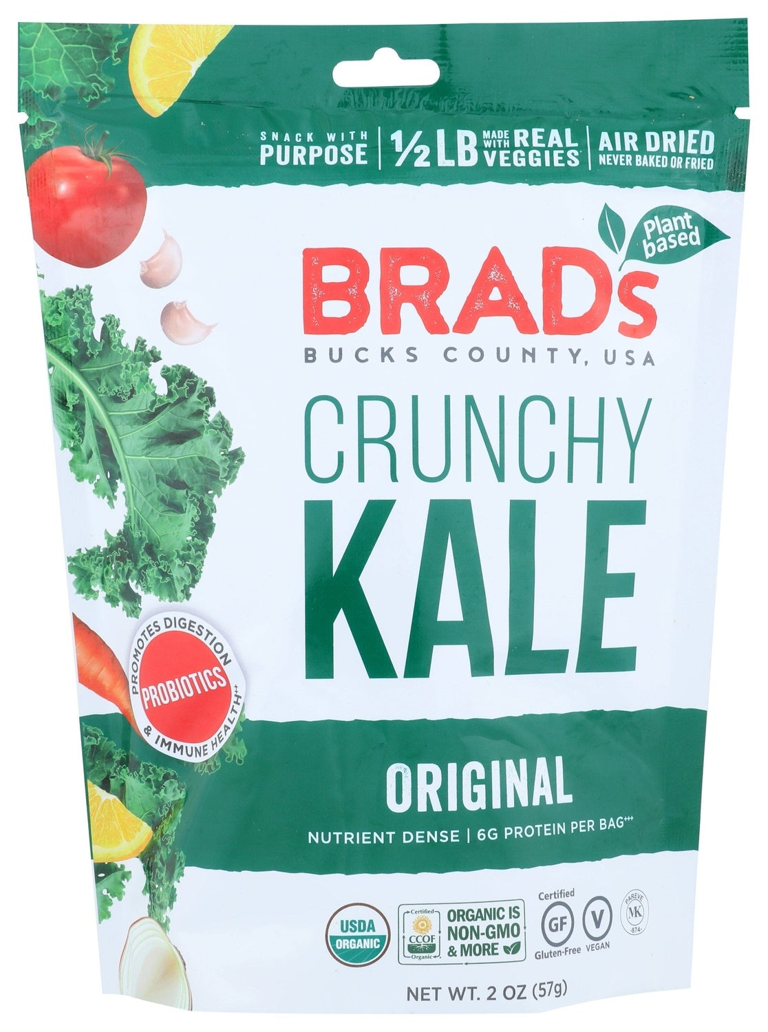 12-PACK OF SNACK VEGETABLE CRUNCHY KALE, ORIGINAL