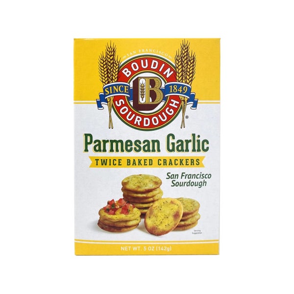 12-PACK OF Cracker Garlic Parmesan Boudin Sourdough 5 oz