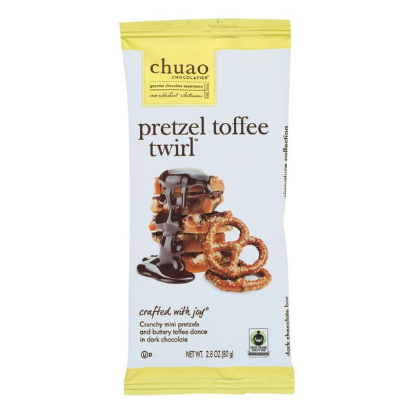 10-PACK OF PRETZEL CHOCOLATE TOFFEE TWIRL
