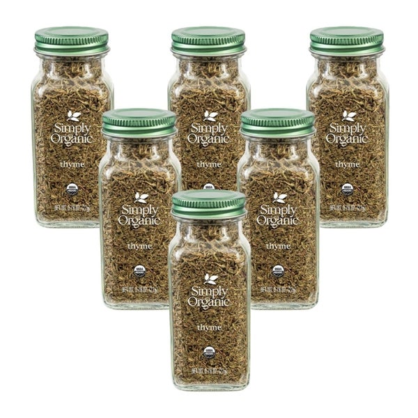 6-PACK OF Spice Thyme Leaf Organic Simply Organic 0.78 oz