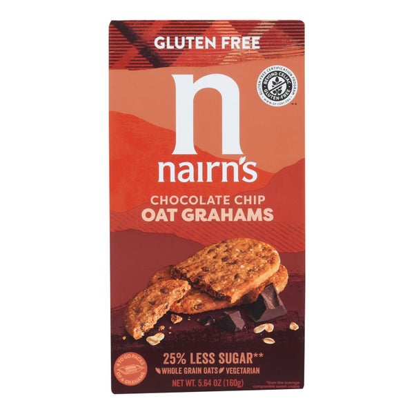 6-PACK OF Cookie Oat Graham Chocolate Chips Nairn's 5.64 oz