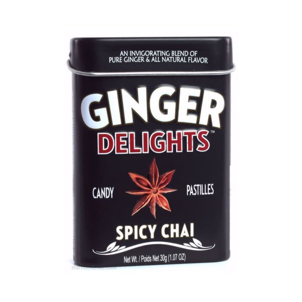 12-PACK OF Candy Ginger Spicy Chai Ginger Delights 1.07 oz