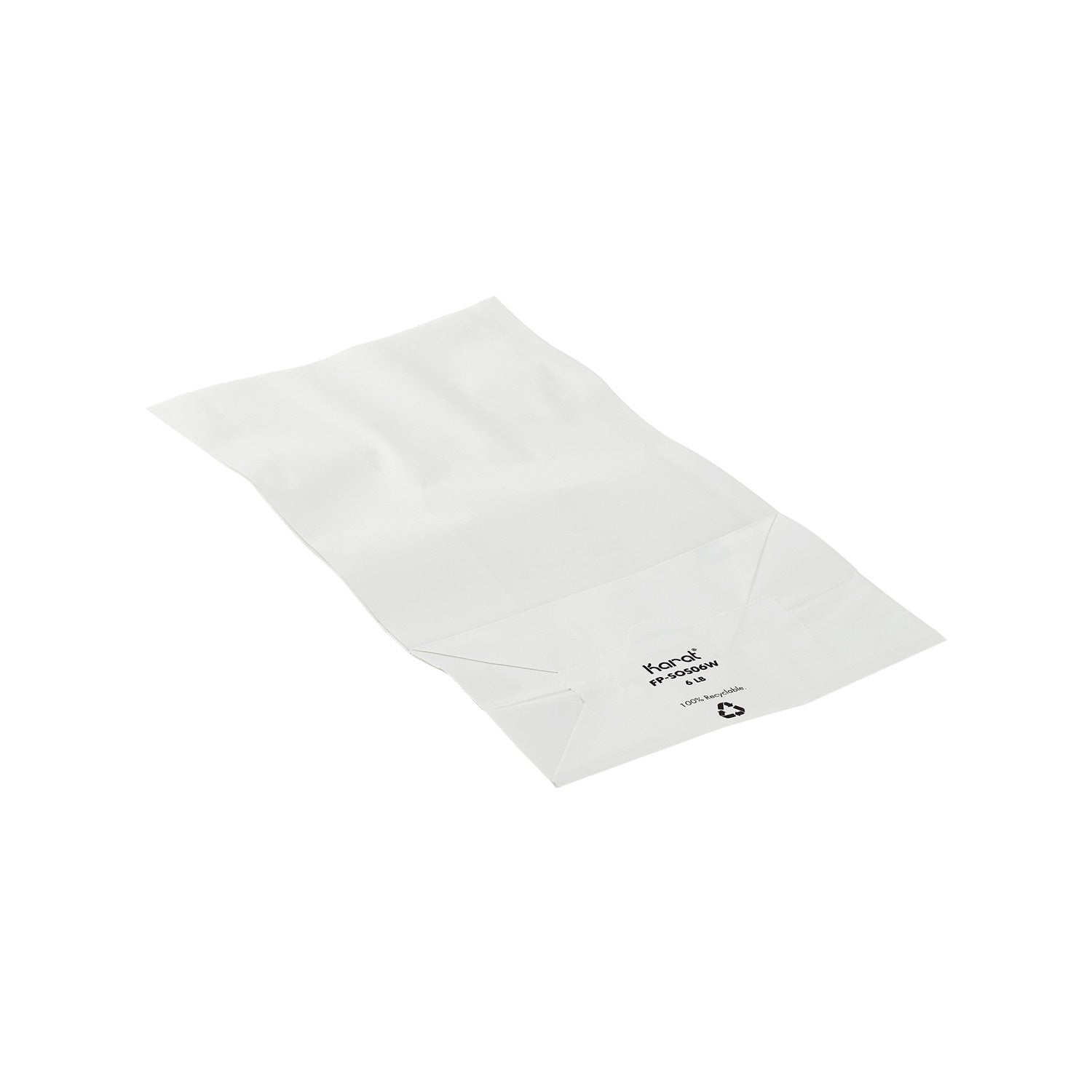 2000-PACK OF Bag Bakery Karat 2,000 ct 6 lb Paper Bag, White