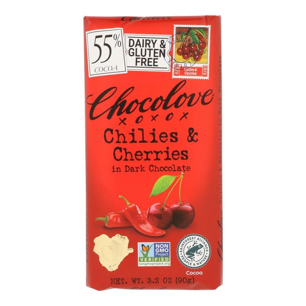 12-PACK OF CHOCOLATE DARK CHILLIES AND CHERRIES