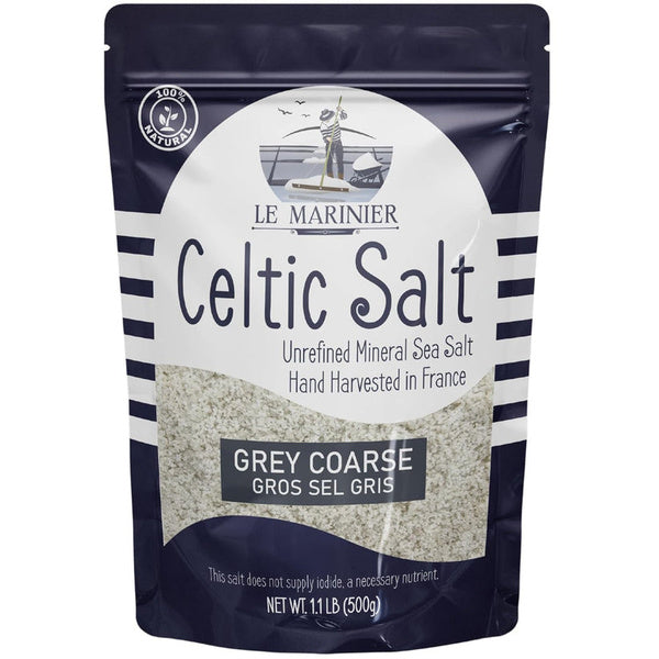 24-PACK OF Le Marinier Celtic Salt Grey Coarse 1.1LB 100% Natural Mineral-Rich