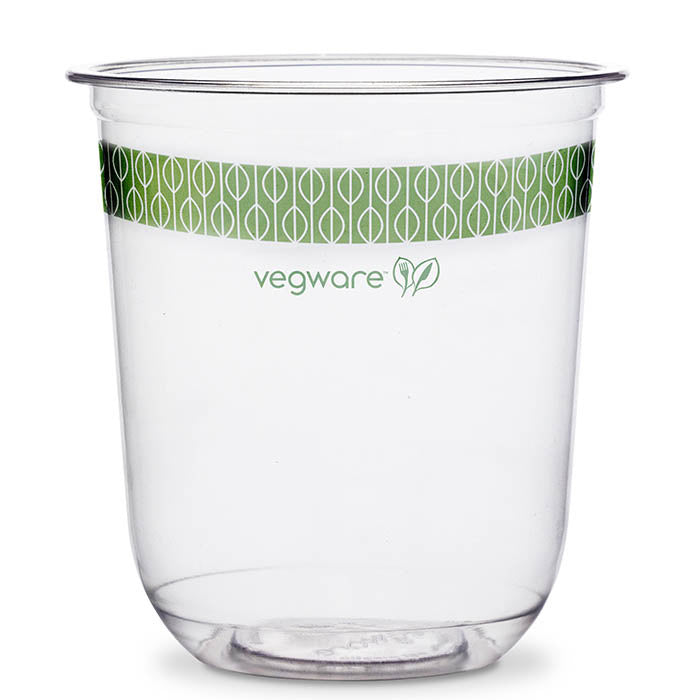 1000-PACK OF Container To Go Vegware Compostable 16 oz PLA Bella Round Deli Containers | 1000 count