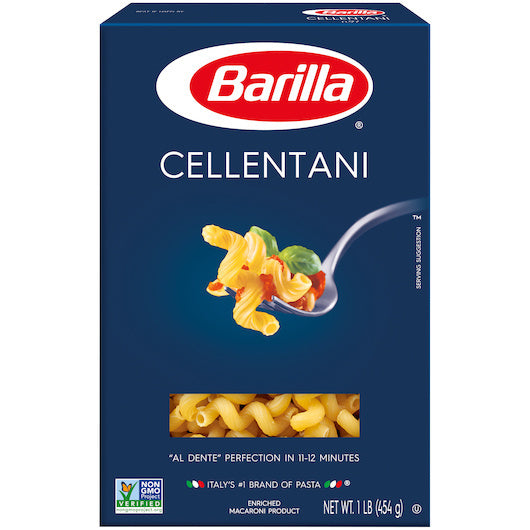 12-PACK OF Cellentani Pasta Barilla Italian Pasta, 12 - 16 Oz