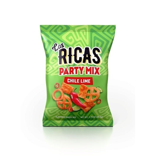 6-PACK OF Chile Lime Party Mix Puffed Snack Las Ricas, 6 - 1.75 OZ