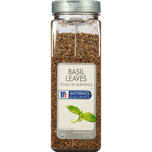 6-PACK OF Basil Leaves Mccormick Culinary, 6 - 5 Oz