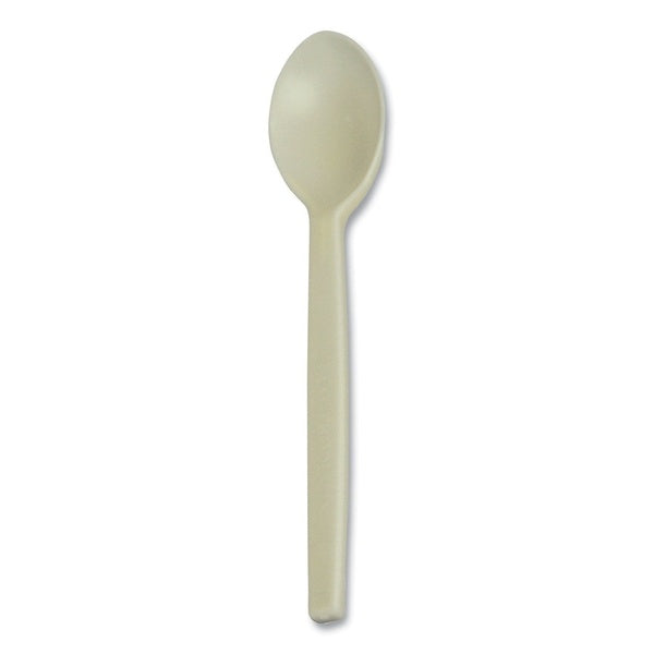 50-PACK OF Cutlery Plastic WNA EPS003 EcoSense 7-Inch Renewable Plant Starch Cutlery Spoon - 50 Pack, Eco-Friendly and Heat Tolerant