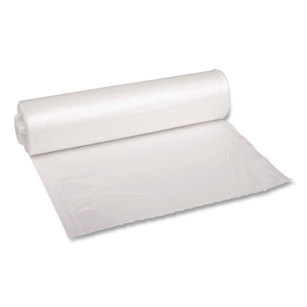 100-PACK OF Liner Trash Boardwalk X6639DCKR01 33" x 39" Clear Recycled Low-Density Polyethylene Can Liners - 1.4 Mil Strength, 33 Gallon - 100 Count Carton
