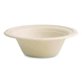 1000-PACK OF Vegware VW-BL12NFA 12 oz Nourish Molded Compostable Fiber Bowl Tableware - White (1000/Carton)