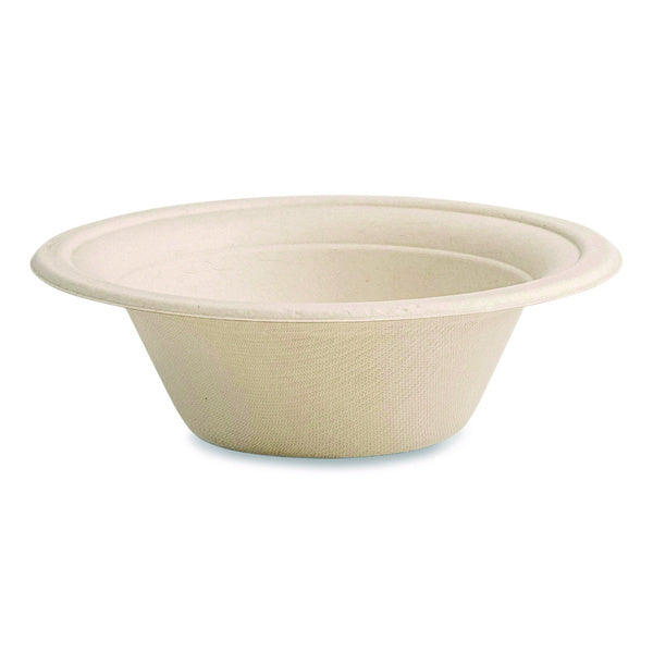 1000-PACK OF Vegware VW-BL12NFA 12 oz Nourish Molded Compostable Fiber Bowl Tableware - White (1000/Carton)