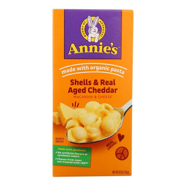 12-PACK OF PASTA MACARONI SHELLS AND REAL AGED CHEDDAR MACARONI AND CHEESE