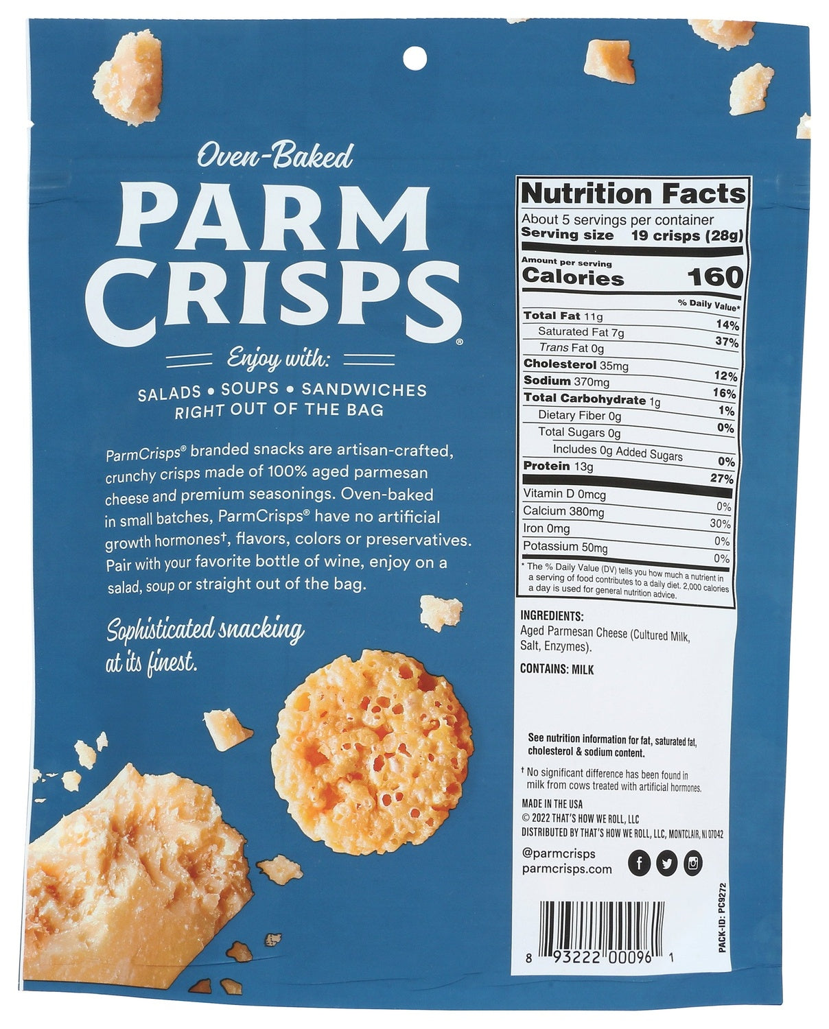12-PACK OF SNACK CHEESE ORIGINAL CRISPS