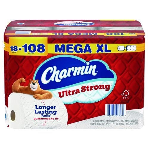 18-PACK OF TISSUE BATH ULTRA STRONG QUILTED