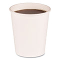 1000-PACK OF Cup Paper Boardwalk BWKWHT8HCUP Disposable 8 oz. Paper Hot Cups - 20 Cups per Sleeve, 50 Sleeves per Carton for Coffee, Tea, and More