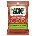 8-PACK OF Crunchy Loops Sour Cream & Onion Caddy Harvest Snaps, 8 - 1.35 Oz
