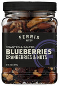 12-PACK OF SNACK MIX BLUEBERRIES CRANBERRIES & NUTS 16 OUNCE - CASE OF 12